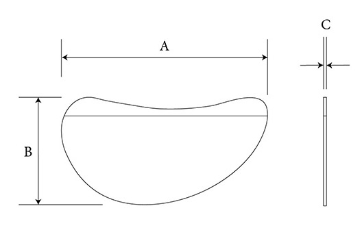 Lower Eyelid Spacer-Large diagram