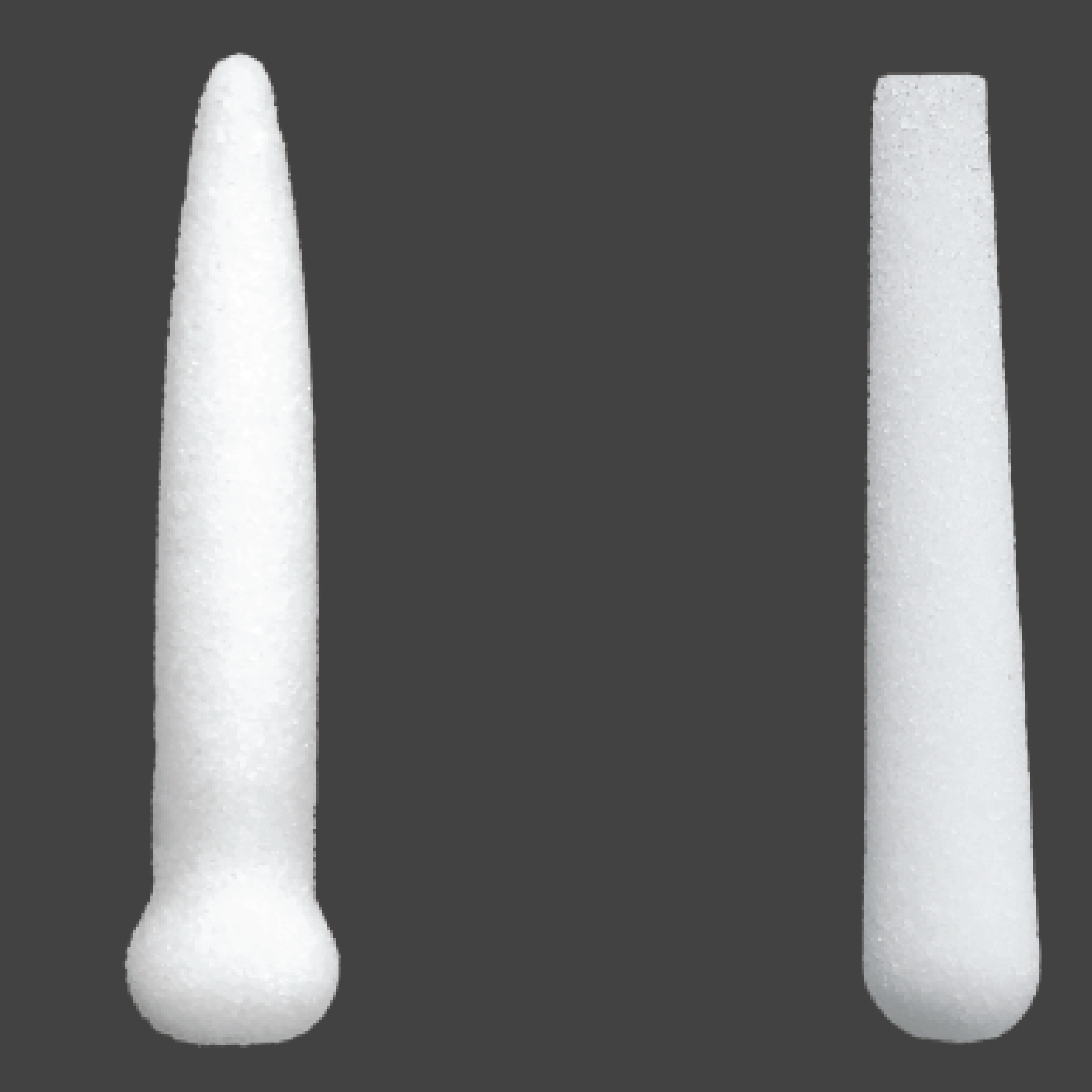 webpics-24 White elongated pointed implant for nasal dorsum augmentation