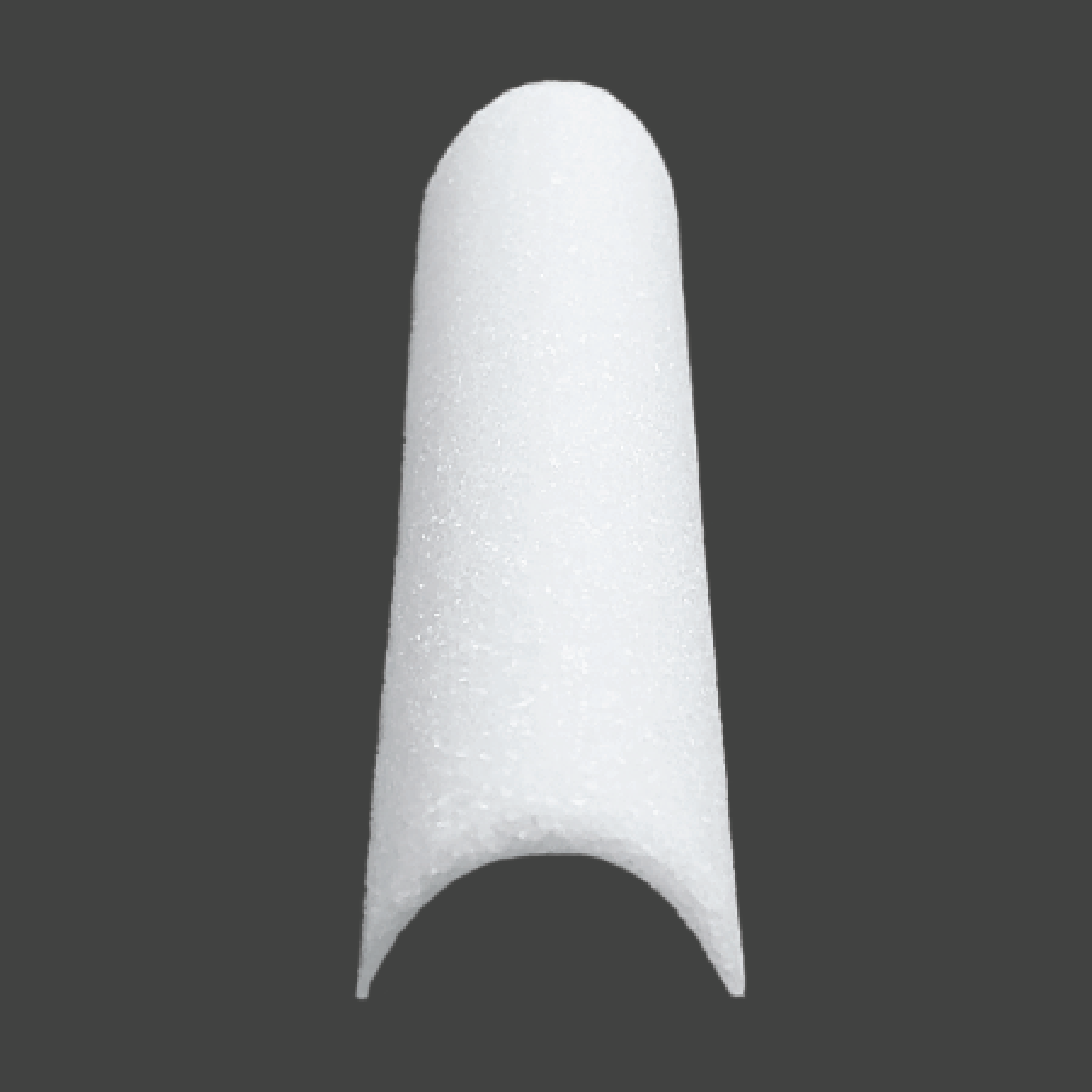 websitepics-12 White curved arch-shaped implant for nasal bridge support