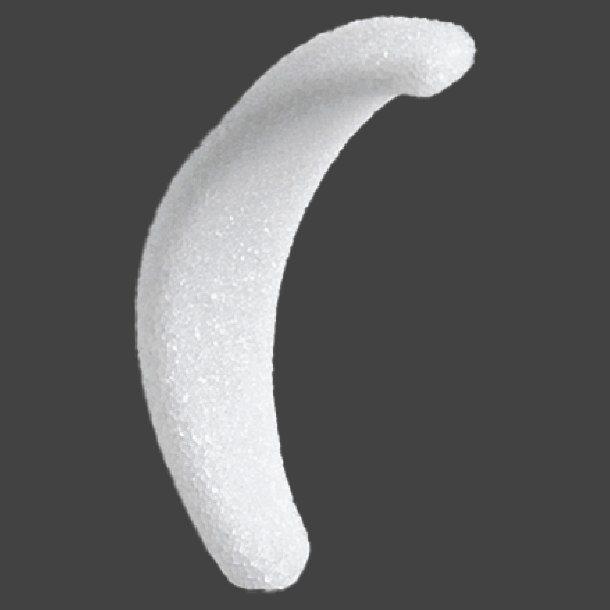 websitepics-35 White curved wedge-shaped implant for ear reconstruction
